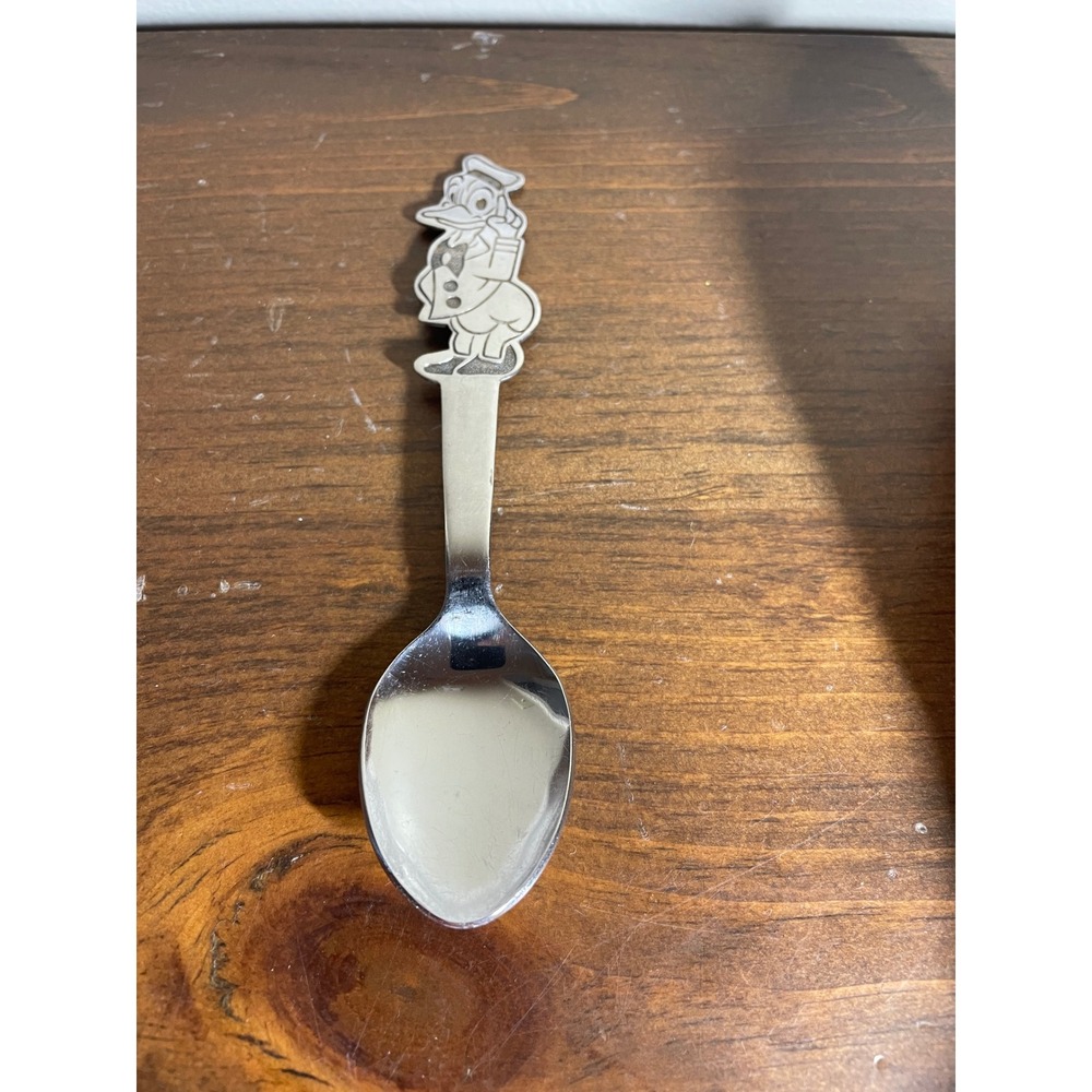 Vintage Walt Disney Productions Donald Duck Stainless Spoon by Bonny Japan